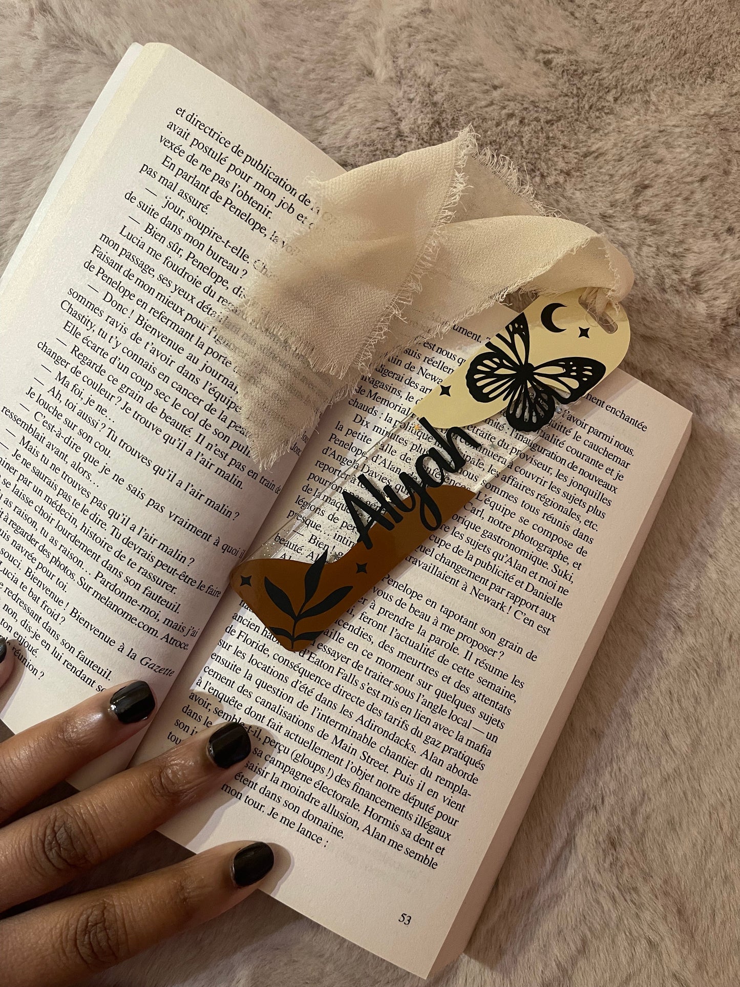 Bookmark - "Boho Botanic Butterfly"